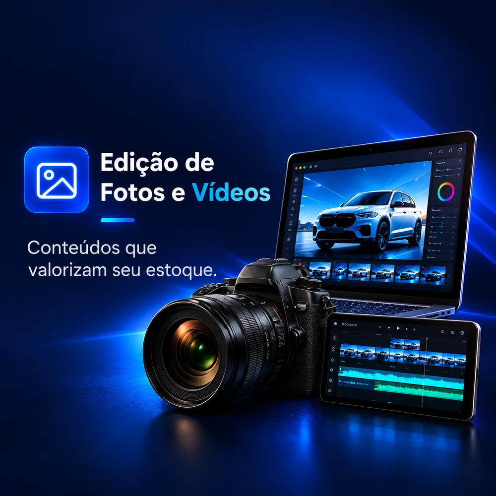 Edição de fotos e vídeos: conteúdos que valorizam seu estoque